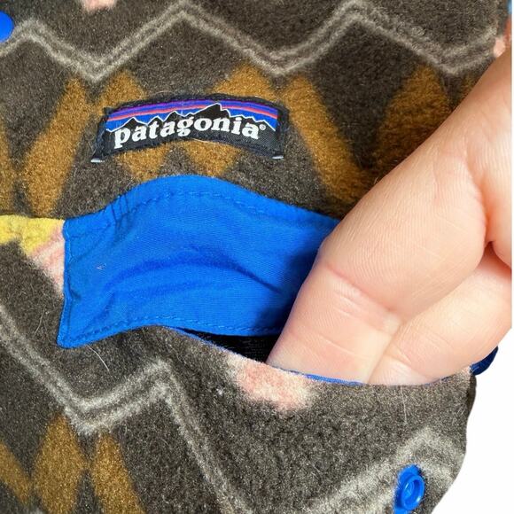 Patagonia Rare Synchilla Snap-T Fleece Jacket Geometric Aztec Anthos Pink Sz XS - Picture 11 of 16